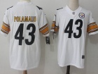 Pittsburgh Steelers #43 Troy Polamalu White Men's Vapor Untouchable Limited Jersey