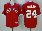 Cleveland Indians #24 Andrew Miller Red Throwback Jersey