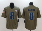 Tennessee Titans #8 Marcus Mariota Olive Salute To Service Limited Jersey