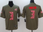 Tampa Bay Buccaneers #3 Jameis Winston Olive Salute To Service Limited Jersey