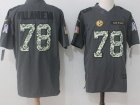 Pittsburgh Steelers #78 Alejandro Villanueva Anthracite Salute To Service Limited Jersey