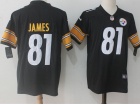 Pittsburgh Steelers #81 Jesse James Black Men's Vapor Untouchable Limited Jersey