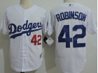 Los Angeles Dodgers #42 Jackie Robinson White With Number Soft Cool Base Jersey