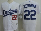 Los Angeles Dodgers #22 Clayton Kershaw White With Number Soft Cool Base Jersey