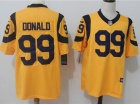 Los Angeles Rams #99 Aaron Donald Yellow Color Rush Limited Jersey