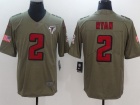 Atlanta Falcons #2 Matt Ryan Olive Salute To Service Limited Jersey