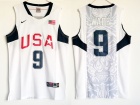 Dream Team #9 Dwyane Wade White 2008 USA Olympic Stitched Basketball Jerseys