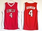 UNLV #4 Larry Johnson Red Throwback Basketball Jersey