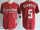 Houston Astros #5 Jeff Bagwel Red Throwback Jersey