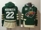 Minnesota Wild #22 Nino Niederreiter Green Pullover Hockey Hoodies