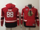 Youth Chicago Blackhawks #88 Patrick Kane Red Pullover Hockey Hoodie