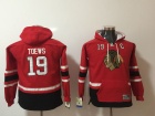 Youth Chicago Blackhawks #19 Jonathan Toews Red Pullover Hockey Hoodie