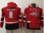 Youth Washington Capitals #8 Alexander Ovechkin Red Pullover Hockey Hoodie