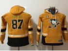 Youth Pittsburgh Penguins #87 Sidney Crosby Yellow 2017 Staduim Series Hockey Hoodies