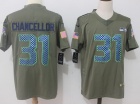 Seattle Seahawks #31 Kam Chancellor Olive Salute To Service Limited Jersey