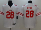 San Francisco 49ers #28 Carlos Hyde White Men's Vapor Untouchable Limited Jersey