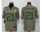 Green Bay Packers #21 Ha Ha Clinton-Dix Olive Salute To Service Limited Jersey