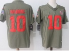 New York Giants #10 Eli Maning Olive Salute To Service Limited Jersey