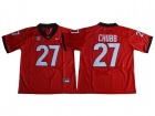 2017 Georgia Bulldogs #27 Nick Chubb Red College Football Jersey