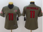 Women Arizona Cardinals #11 Larry Fitzgerald Olive Salute To Service Limited Jersey