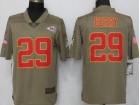 Kansas City Chiefs #29 Eric Berry Olive Salute To Service Limited Jersey