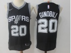 Nike San Antonio Spurs #20 Manu Ginóbili Black Jersey