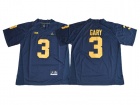 2017 Michigan Wolverines #3 Rashan Gary Navy Blue College Football Jerseys