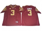 Men's Florida State Seminoles #3 Derwin James Red Football Jersey