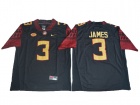 Men's Florida State Seminoles #3 Derwin James Black Football Jersey