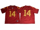 USC Trojans #14 Sam Darnold No Name Red College Football Jerseys