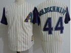 Arizona Diamondbacks #44 Paul Goldschmid Cream Strips Throwback Jerseys