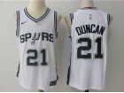 Nike San Antonio Spurs #21 Tim Duncan White Basketball Jersey