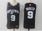 Nike San Antonio Spurs #9 Tony Parker  Black Basketball Jersey