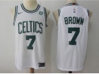 Nike Boston Celtics #7 Jaylen Brown White Basketball Jersey