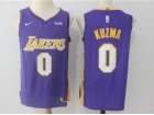 Nike Los Angeles Lakers #0 Kyle Kuzma Purple Basketball Jersey