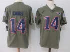 New England Patriots #14 Brandin Cooks Olive Salute To Service Limited Jersey