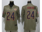 Chicago Bears #24 Jordan Howard Olive Salute To Service Limited Jersey