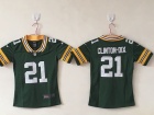 Women Green Bay Packers #21 Ha Ha Clinton-Dix Green Vapor Untouchable Limited Jersey