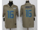 Seattle Seahawks #16 Tyler Lockett Olive Salute To Service Limited Jersey