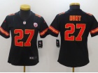 Women Kansas City Chiefs #27 Kareem Hunt Black Vapor Untouchable Limited Jersey