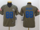 Youth Dallas Cowboys #88 Dez Brayant Olive Salute To Service Limited Jersey