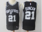 Nike San Antonio Spurs #21 Tim Duncan Black Basketball Jersey