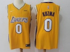 Nike Los Angeles Lakers #0 Kyle Kuzma Yellow Basketball Jersey