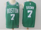 Nike Boston Celtics #7 Jaylen Brown Green Basketball Jersey