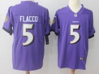 Baltimore Ravens #5 Joe Flacco Purple Mens Vapor Untouchable Limited Jersey