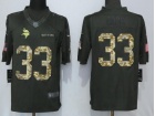 Minnesota Vikings #33 Dalvin Cook Anthracite Salute to Service Limited Football Jersey