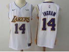 Nike Los Angeles Lakers #14 Brandon Ingram White Jersey