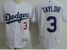 Los Angeles Dodgers #3 Chris Taylor White Flexbase Jersey