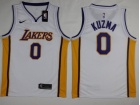 Nike Los Angeles Lakers #0 Kyle Kuzma White Swingman Basketball Jersey