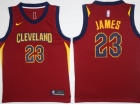 Nike Cleveland Cavaliers #23 LeBron James Red Swingman Basketball Jersey